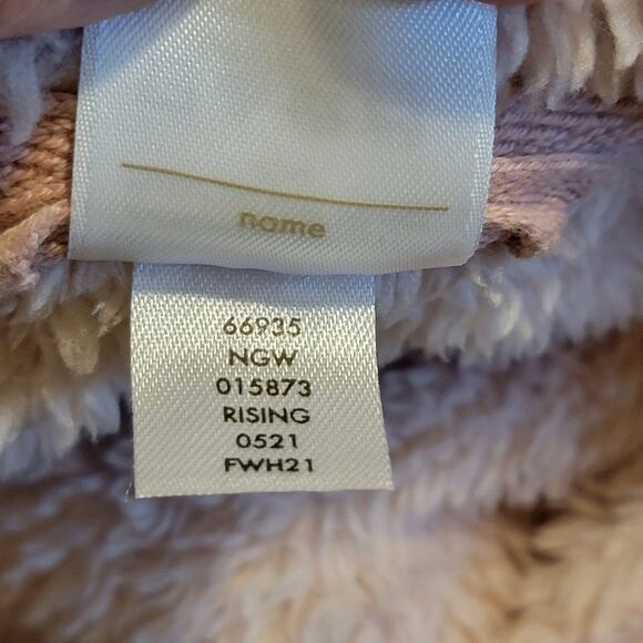 Hanna Andersson Sherpa Teddy Bear Hooded Zip Front Bunting Snowsuit Size 6-12M - Picture 10 of 11